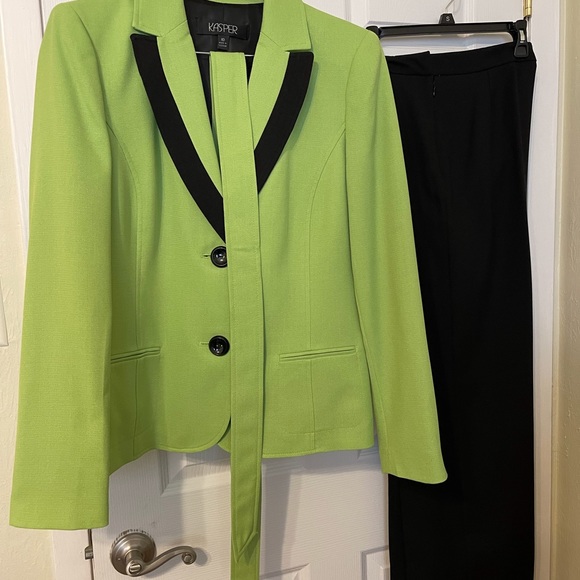 Kasper Pants & Jumpsuits Kasper 3 Piece Lime Green Pant Suit Poshmark
